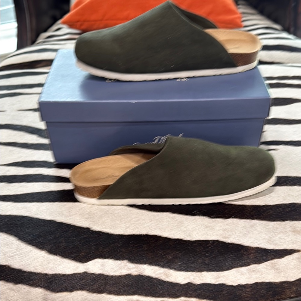 Olive Slip-On Shoes